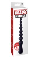 NMC 9.5 Inch Ribbed Silicone Anal Ball Beads Black