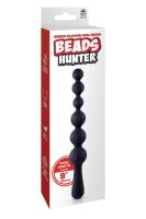 NMC 9.5 Inch Ribbed Silicone Anal Ball Beads Black