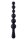 NMC 9.5 Inch Ribbed Silicone Anal Ball Beads Black