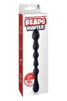 NMC 10,5 Inch Ribbed Silicone Anal Ball Beads Black