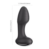 HoneyPlayBox - Frenzy-Pressure Sensing App-Controlled Rotating Butt Plug Black