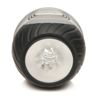 Curve Toys Vibrating and Squeezing Masturbator - 10X - Black