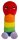 Plush Penis Rainbow Colors 30 cm