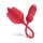 Teazers Rose Vibrator with Thrusting Dildo