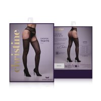 Christine Suspender pantyhose Tula - Black - One Size