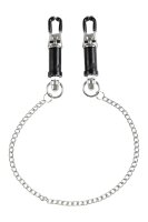 Virgite Nipple Clamps Model 20 Black Silver 2 Pieces