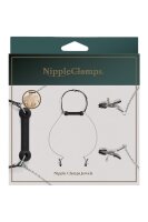 Virgite Nipple Clamps Model 33 Black Silver 2 Pieces