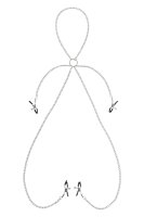 Virgite Nippelklemmen Modell 36 Silber 2 Stück