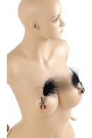 Virgite Nipple Clamps Model 38 Black Silver 2 Pieces