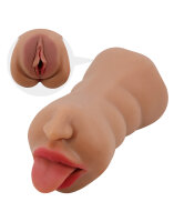 Crazy Bull Sarah Premium zweiseitiger Masturbatur Braun