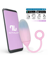 IY Vibrationsei Appgesteuert Pink/Blau 19,5 cm