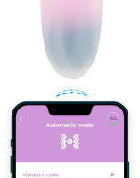 IY Vibrationsei Appgesteuert Pink/Blau 19,5 cm