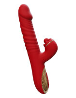 IY Ascen Rabbit Vibrator Appgesteuert Rot 24,8 cm