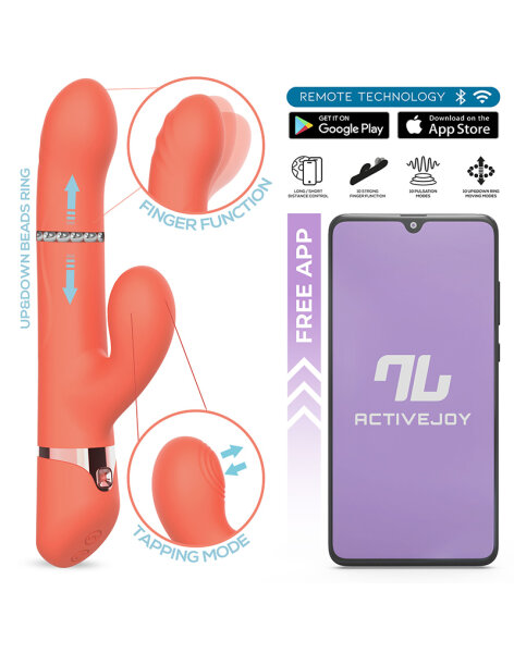 IY Mindy Rabbit Vibrator with App Control Orange 23.5 cm Ø 3.5 cm