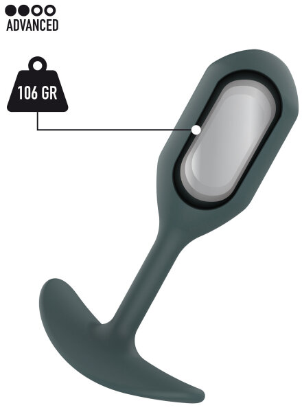 ToyJoy Buttocks The Player Weighted Plug Grey