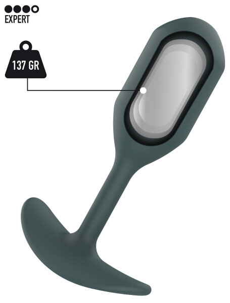 ToyJoy Buttocks The Athlete Weighted Plug Grey