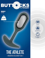 ToyJoy Buttocks The Athlete Weighted Plug Grey