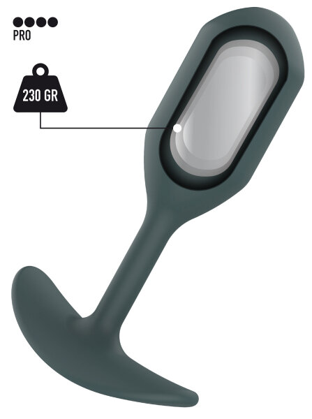 ToyJoy Buttocks The Champ Weighted Plug Grey