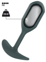 ToyJoy Buttocks The Champ Weighted Plug Grey