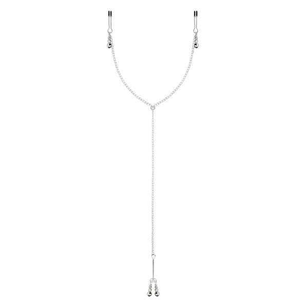 Bedroom Fantasies Nipple and Clitoris Clamps - Silver