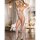 SUBBLIME Bodystocking White Fishnet Crotchless With Bows One Size
