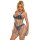 SUBBLIME Rainbow Bare Shoulder Fishnet Bodystocking One Size