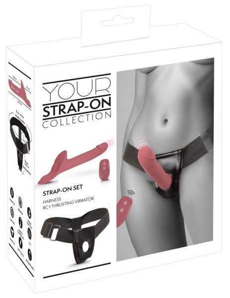 You2Toys Strap-On Vibrator Pink