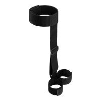 Bedroom Fantasies Soft Straps Arm and Neck Restraints Black