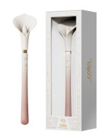 ZALO Calla Vibrator mit Klitorisstimulation Rosa Weiß