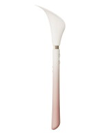 ZALO Calla Vibrator with Clitoral Stimulation Pink White