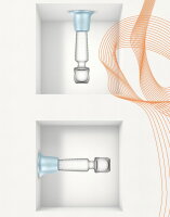 MANWAN Holden universal wand holder up to 4,5 cm diameter Polar Blue