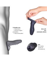 MANWAN Ryzer Penis Extender and Soft Masturbating Sleeve Black