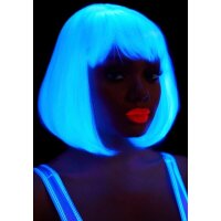 Leg Avenue Phosphorescent Bob Cut Wig White