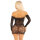 Leg Avenue Off Shoulder Long Sleeved Mesh Mini Dress Black