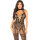 Leg Avenue Mesh Bodystocking Crotchless Black One Size