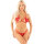 Leg Avenue Heart Design Open Cup Bra Thong Red One Size