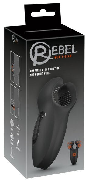 You2Toys Rebel Man Wand with Vibration and Moving Wings