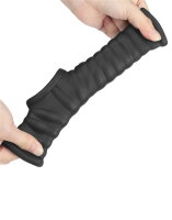 LoveToy Wave Knights Ring Vibrating Penis And Scrotum Sleeve (Ø 2.8 cm) Black