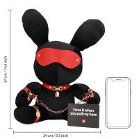 S-Line Rabbit Bondage - Velvet - Large - Black