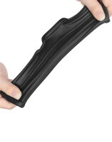 LoveToy Ridge Knights Ring Vibrating Penis And Scrotum Sleeve (Ø 2.8 cm) Black