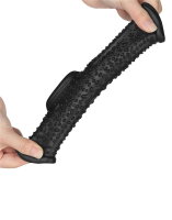 LoveToy Drip Knights Ring Vibrating Penis And Scrotum Sleeve (Ø 2.8 cm) Black