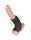 LoveToy Silk Knights Ring Vibrating Penis And Scrotum Sleeve (Ø 2.8 cm) - Black