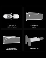 LoveToy Wave Knights Ring Vibrating Penis Sleeve  (Ø 3.7 cm) Black