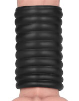 LoveToy Wave Knights Ring Vibrating Penis Sleeve  (Ø 3.7 cm) Black