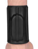 LoveToy Ridge Knights Ring Vibrating Penis Sleeve (Ø 3.7 cm) Black