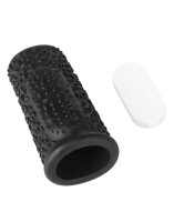 LoveToy Drip Knights Ring Vibrating Penis Sleeve  (Ø 3.7 cm) Black