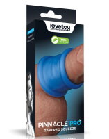 LoveToy Pinnacle Pro Tapered Squeeze Stretcher Blue