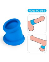 LoveToy Pinnacle Pro Tapered Squeeze Stretcher Blue