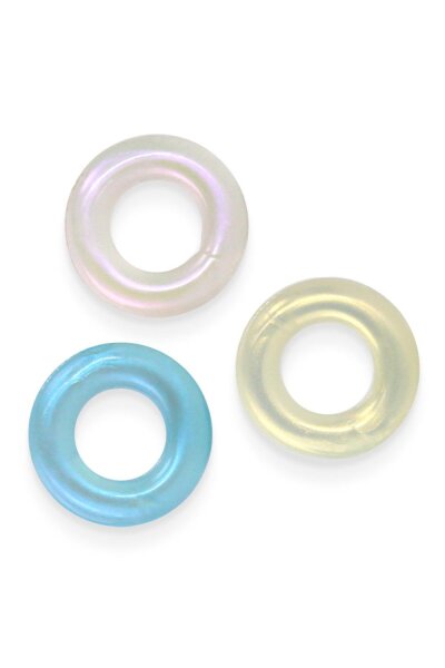 NS Novelties Fantasia Stamina 3-Piece Penis Ring Set Multicolor Ø 3.4 cm