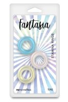 NS Novelties Fantasia Stamina 3-Piece Penis Ring Set Multicolor Ø 3.4 cm